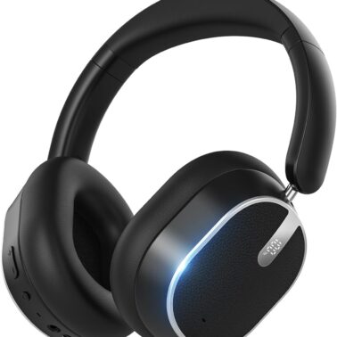 Hybrid Active Noise Cancelling Bluetooth Headphones,Bluetooth 6.0 Over Ear Wireless Headphones with 60H Playtime, Hi-Res Audio, Deep Bass, Memory Foam Ear Cups for Home Office Travel
